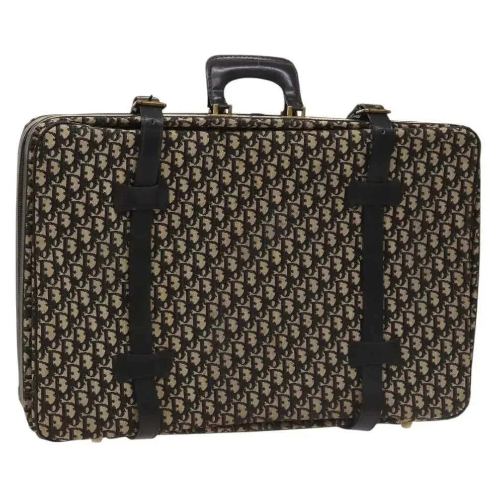DIOR Trotter Canvas Trunk Navy Gold